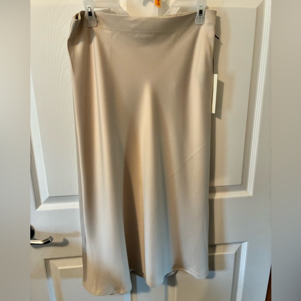 Rachel Zoe Cream Midi Skirt